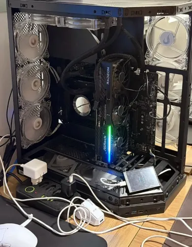 Gabinete Redragon Edge Vidro + Water Cooler 240mm + 10 Fans - Faço Envio