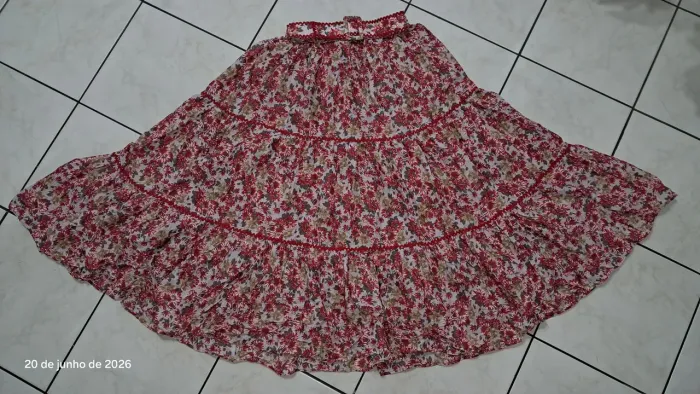Saia de prenda evasê P/M