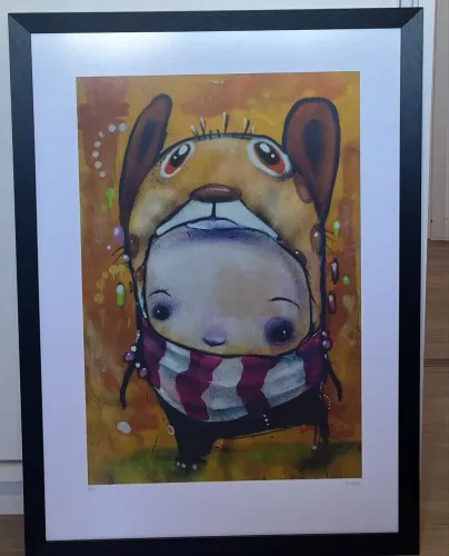 Quadro Gravura Andy Hope - Edição Limitada (04/60) Assinada c/ Moldura e Vidro