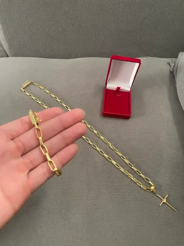 Corrente s pulseira 18k