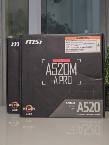 Placa mãe AM4 A520M MSI-A PRO ( NOVA)
