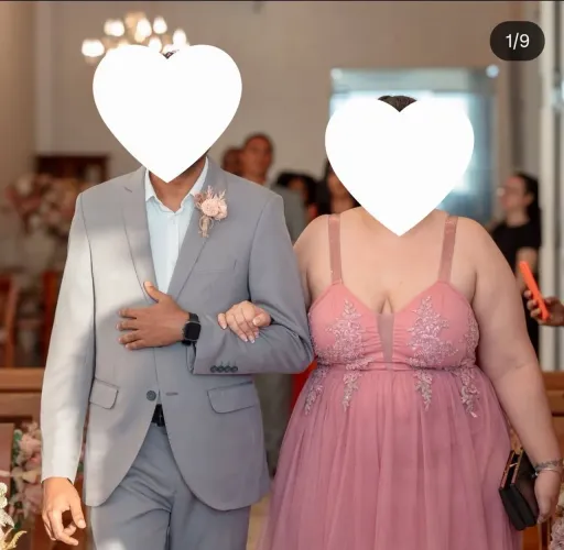 Vestido rose GG