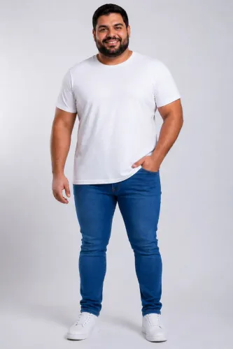 Calça Jeans Skinny c/ Lycra