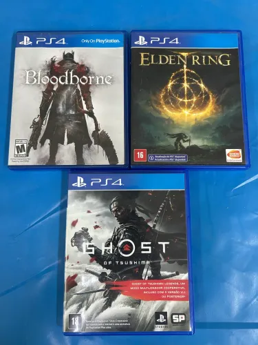 Lote com 3 ótimos jogos de ps4