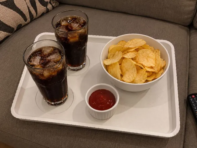 Bandeja organizadora de sofá