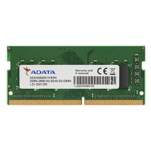 Memória, ADATA, 8GB, 2666MHz, DDR4, Para Notebook - AD4S26668G19-SGN