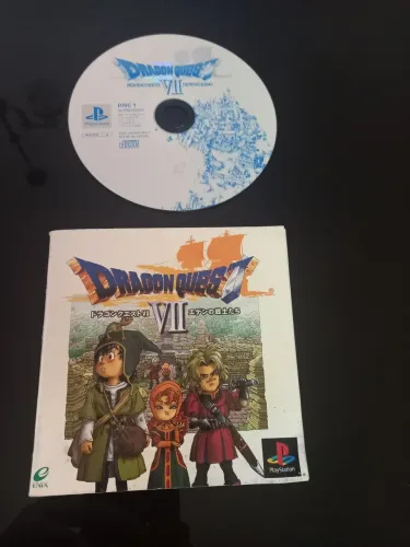 Manual PS1 do jogo Dragon Quest V||