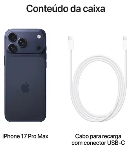 Iphone 17 Promax 512Gb Na Cor azul Lacrado