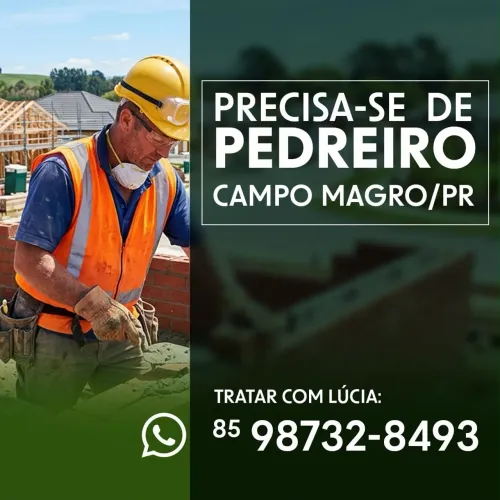 Precisa-se de pedreiro