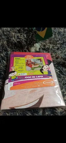 Jogo 2 peças infantil solteiro personalizado luna