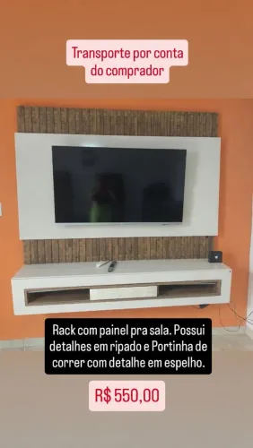RACK COM PAINEL PARA TV