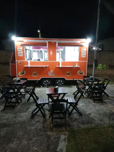 Treiller de lanches food-truck completo