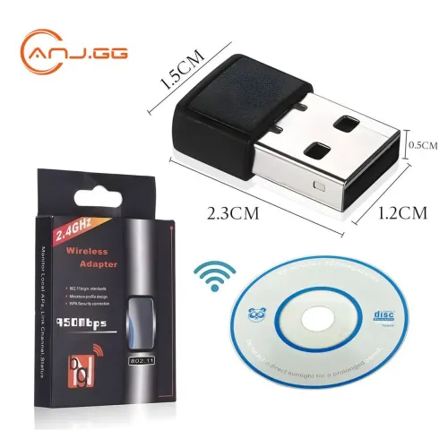 Receptor WiFi USB Wireless Mini Nano Antena Internet para PC Notebook