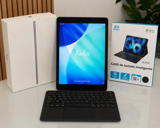 iPad 9ª Geração 64GB Wi-Fi + Cellular + Capa Teclado