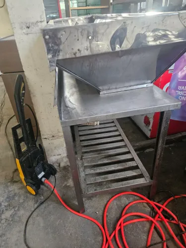 Banca inox com espelho