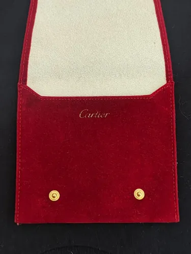 Estojo de viagem para joias ou relógios Cartier vermelhos