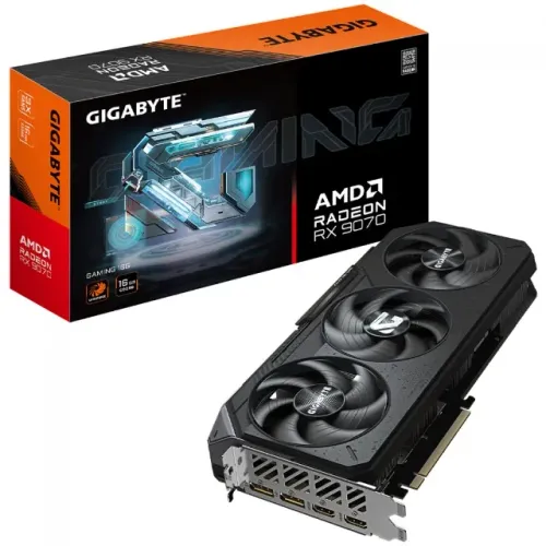 Placa de Vídeo Gigabyte AMD Radeon RX 9070 Gaming 16GB