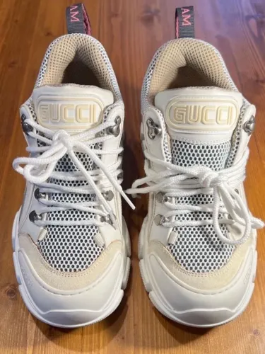 tênis gucci flashtrek chunky branco tam 36 br 100% original