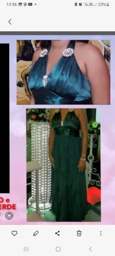Vestido longo verda bandeira  para formatura e madrinha 