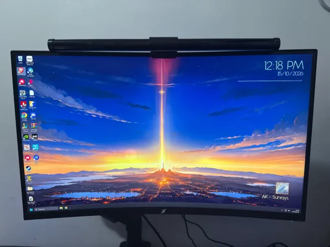 Monitor Gamer SuperFrame Precision, 27 Pol, Quad HD, Curvo, 180Hz