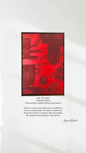 Quadro/tela pintura Poesia Bruta  - arte própria