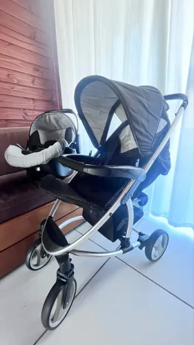 Kit completo, carrinho, bebê conforto, Moisés e ninho