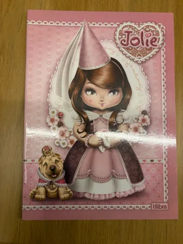 Lindo caderno brochurão Tilibra Jolie. 60 folhas 