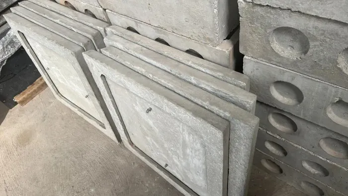Caixas de passagem de concreto 