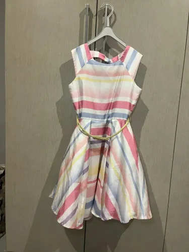 Vestido infantil rodado colorido 12