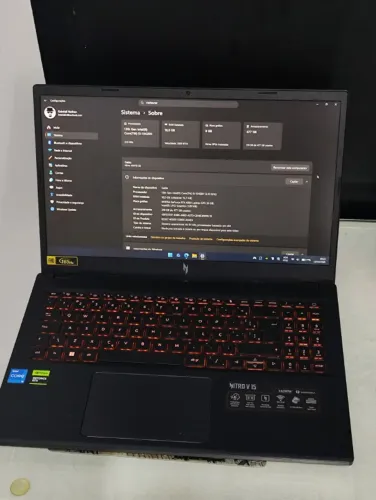 Notebook Nitro V15 RTX 4060 