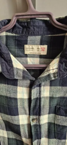 Camisa xadrez de frio,tamanho 12 anos. Marca Zara kids original
