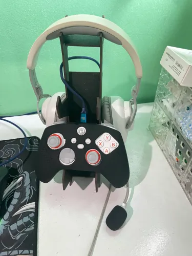 Suporte Gamer Controle e Headset