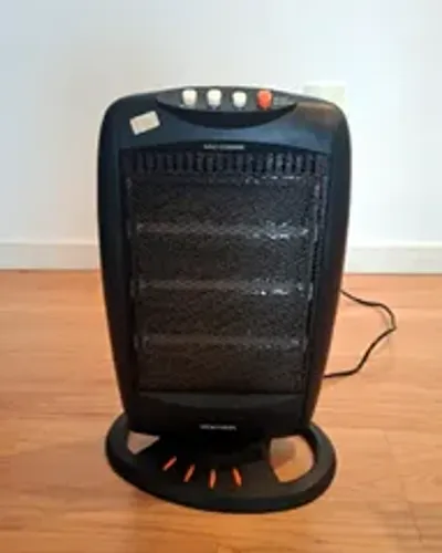 Aquecedor halógeno 1200W, com 3 níveis de potência