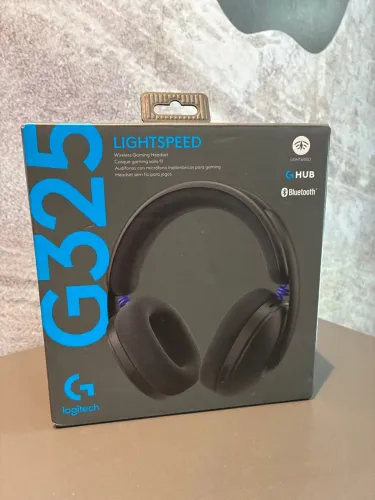 Headset Gamer Sem Fio Logitech G325 LIGHTSPEED na cor preta