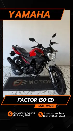 Yamaha Ybr 150 factor Ed ano 2022, Extra Aceitamos cartões e financiamento bancário
