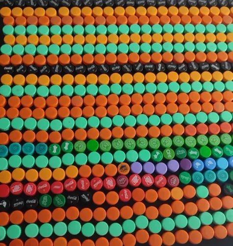 Tampas de garrafa pet. Em Santos