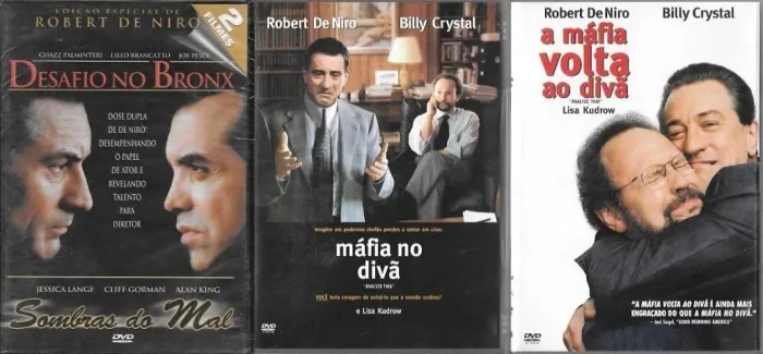 DVD Robert De Niro: Desafio no Bronx + Sombras do Mal + Máfia no Divã + A Máfia Volta