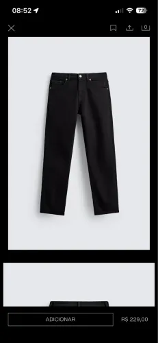 Calça Zara Slim Fit Jeans 