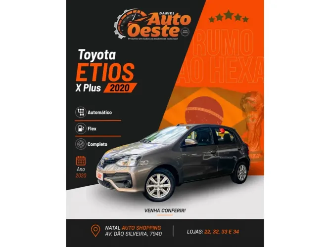 Toyota Etios X Plus 1.5 Flex 16V 5P Aut. 2020