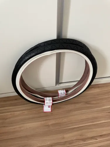 Pneus aro 26 faixa branca bicicleta Lowrider retrô 