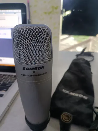 Microfone Samson C01U USB Studio Condenser - Excelente Estado