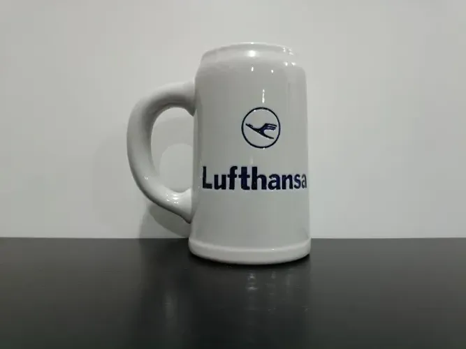 Caneca de Chopp Lufthansa de porcelana
