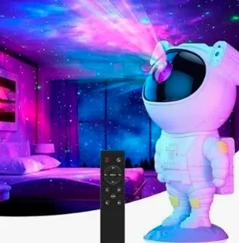Luminária de astronauta com controle remoto
