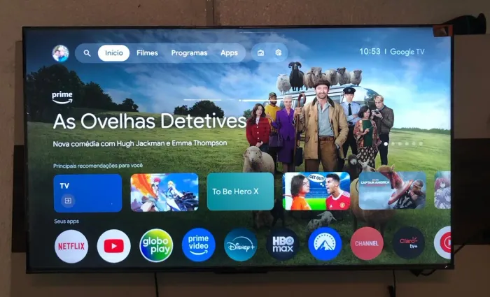 *Smart TV 50' SEMP 4K UHD LED 50S62 Google TV AiPQ Google Assistente 3 HDMI*