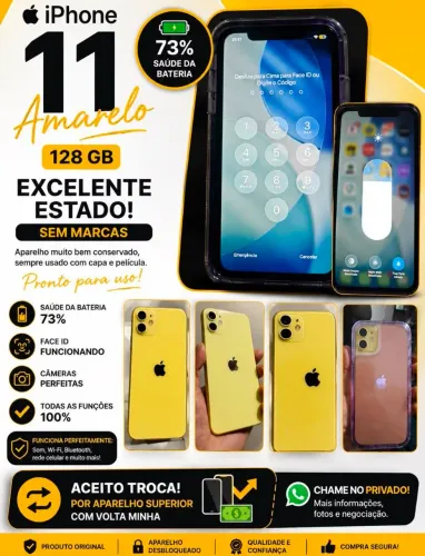 Vendo iPhone 11 sem marcas de uso top