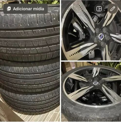 3 Pneu com aro 19 incluso / Furação 5X108