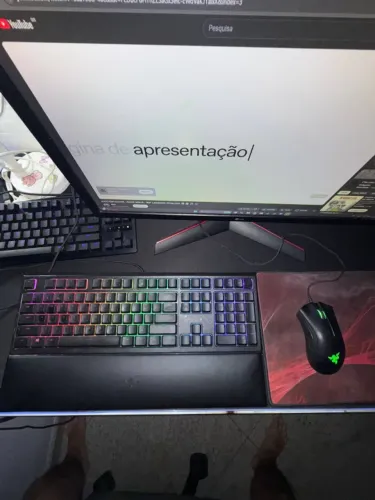Kit Razer Mouse Deathadder Chroma V2, Teclado Ornata V2 Chroma e Mouse pad Hyperx
