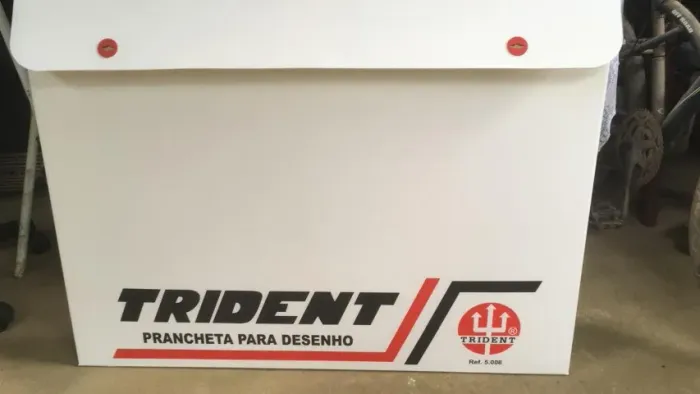Prancheta Portátil com Régua Paralela e Regulagem da Inclinação, Trident 5000, Branco