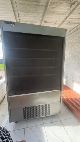 Expositor Refrigerado Vertical Aberto Ingecold Inox - Seminovo