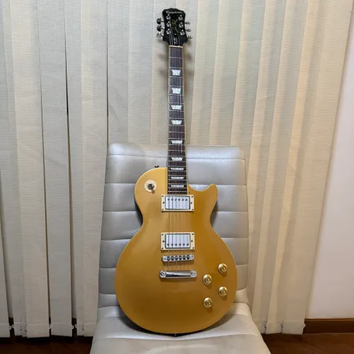 Guitarra Epiphone LP Standart Gold Top - c/caps Customy 1957+Tarraxas Gruyker Trava!